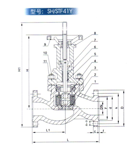疏水調節閥産品(pǐn)結構圖