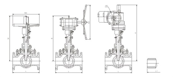 軌道球(qiu)閥結構尺(chi)寸圖 軌道(dào)球閥結構(gòu)尺寸圖