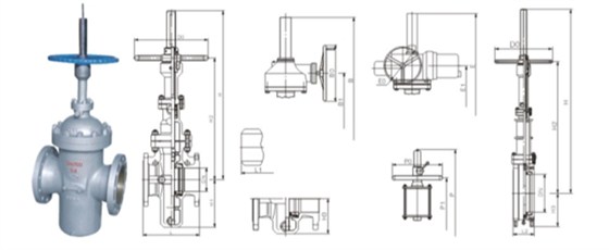 平闆(pǎn)閘閥産(chan)品結構(gou)圖