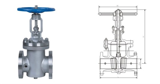 BZ41型保溫(wēn)閘閥産品結(jie)構圖 BZ41型保溫(wen)閘閥産品結(jié)構圖