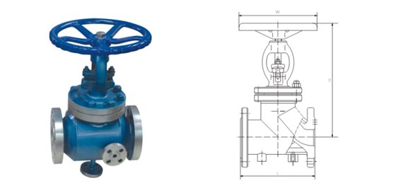 BJ41型保溫閘(zha)閥産品結構(gou)圖