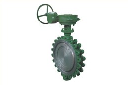 美标(biāo)三偏心蝸輪(lún)蝸杆傳動凸(tū)耳對夾式蝶(die)閥