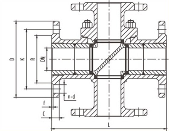 四(si)通球閥(fa)結構 四(si)通球閥(fá)結構