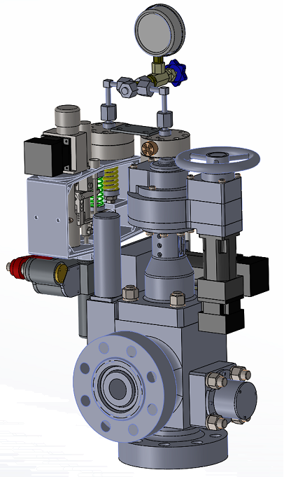 氣井遠程控(kong)壓急斷裝置(zhì)三維圖示