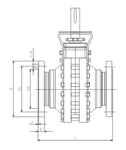 對分(fen)式球閥(fá)結構圖(tu) 對分式(shì)球閥結(jié)構圖