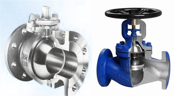 球(qiu)閥與截止閥剖(pou)面 球閥與截止(zhǐ)閥剖面